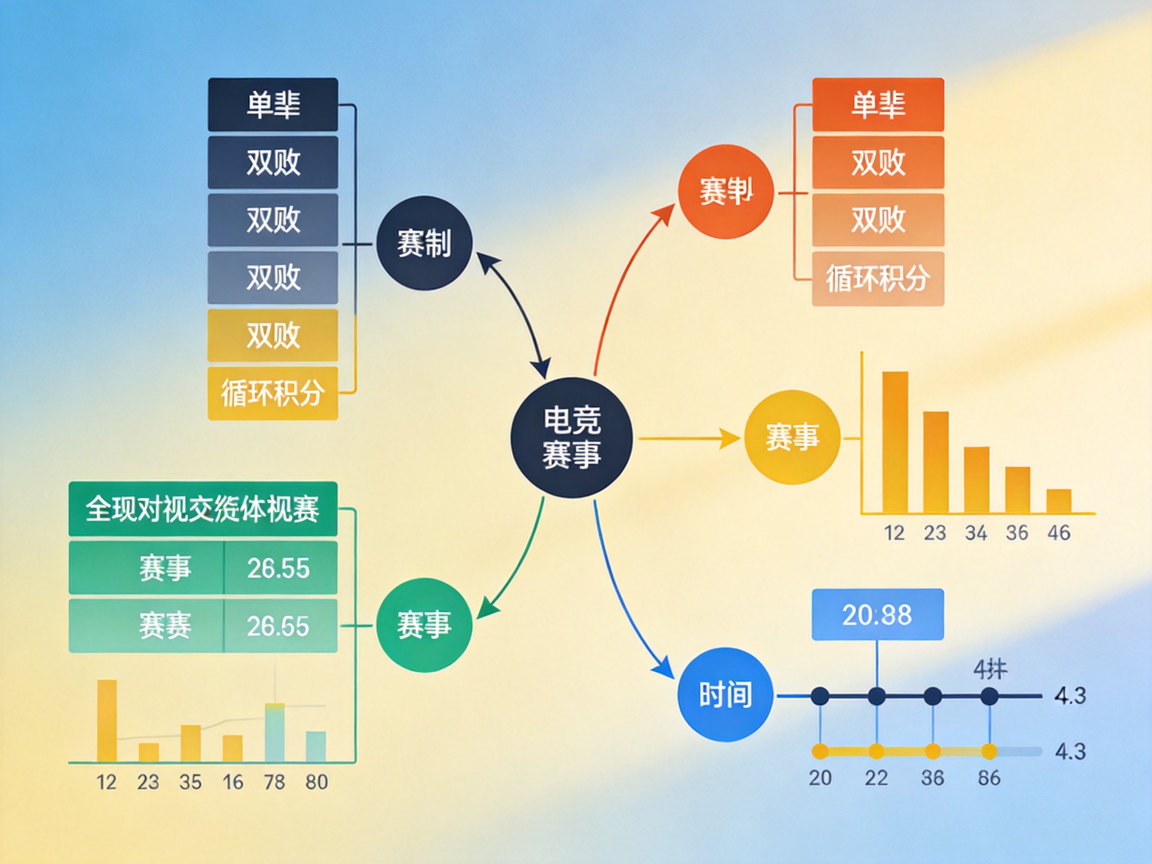 电竞赛事比分与赛程信息的结构化展示界面示意